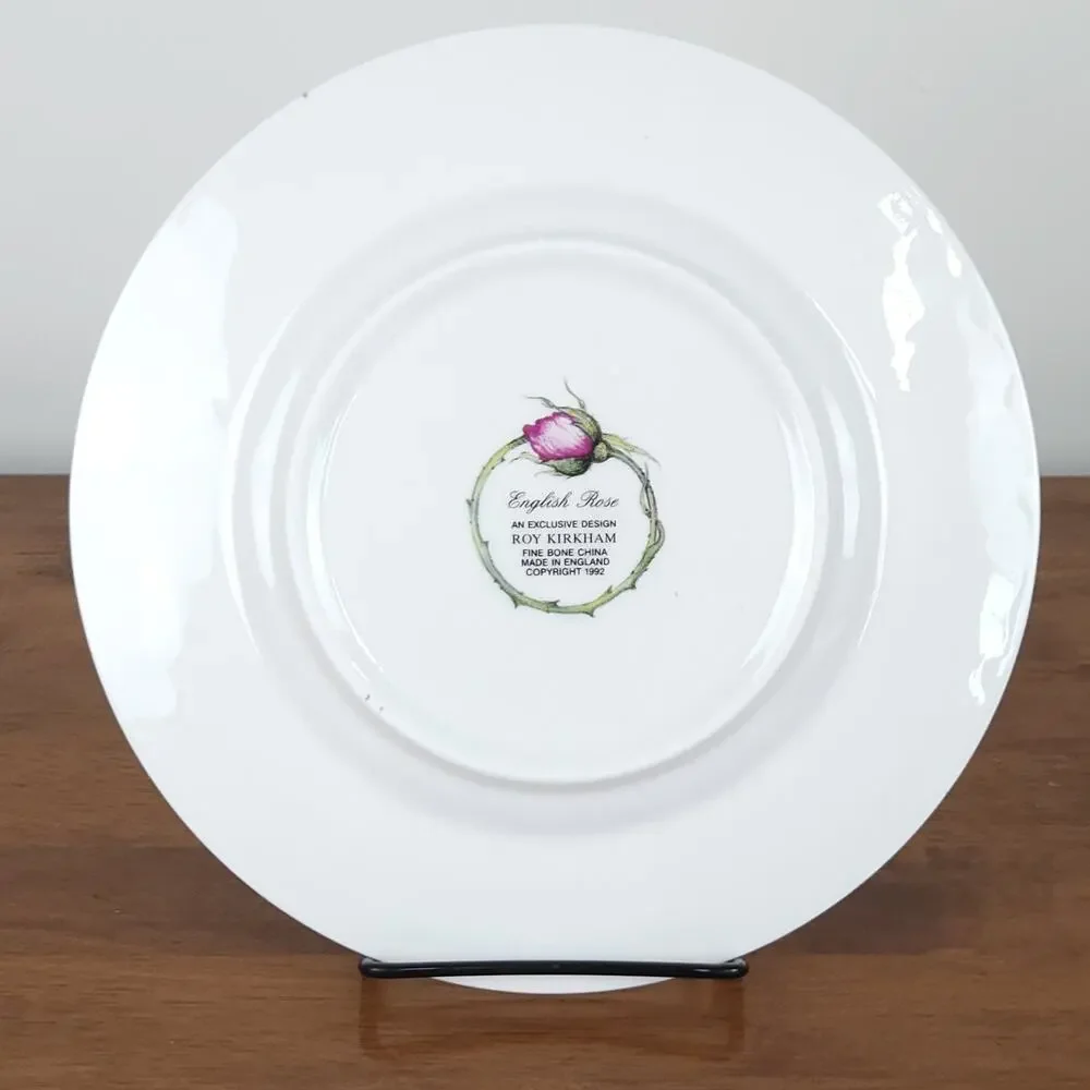 Vtg Roy Kirkham English Rose Salad Plate 8